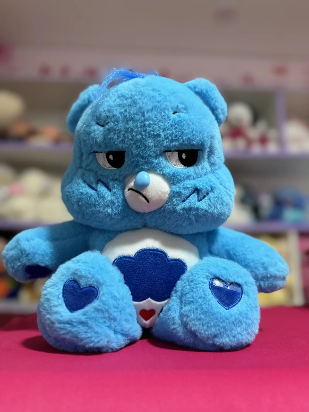 PELUCHE OSITO CARIÑOSITO ENOJO 27x15 cm AZUL - foto principal